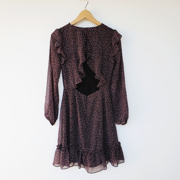 Rebecca Minkoff Pink Floral Cosette Ruffle Dress - Picture 5 of 16